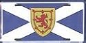 Scotland License Plate (st. andrews cross with rampant lion)