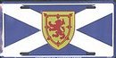 Scotland St Andrews Cross with Rampant Lion License Plate