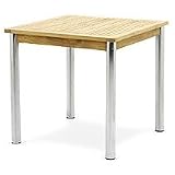 Produkt-Bild: Gartentisch Triodia 80x80 cm, Teak und Edelstahl