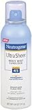 Neutrogena Ultra Sheer Sunblock Body Mist, SPF 45, 5 Ounce