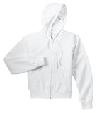 District Threads - Ladies Full Zip Hooded Fleece White2X