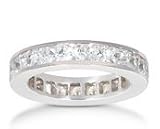 Platinum Channel-Set Princess Cut Eternity Band (1.68 ct. tw.)