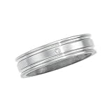 Size 11.5 Titanium Design Band W/Diamond