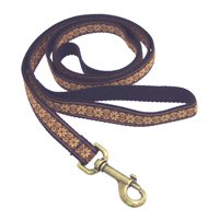 EK Ekcessories 10419C-D73-AM Designer Medium Mutt 6' Pink Flower Dog Leash