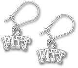Pittsburgh Panthers 1/4 Pitt Dangle Earrings - Sterling Silver Jewelry