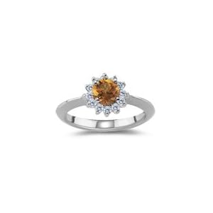 Buy 0.48 Cts Diamond and 3.01 Cts Citrine Ring in Platinum by mycitrinejewelry