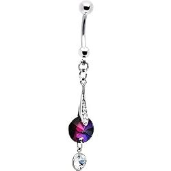 Handcrafted Crystal Zirconia Hollywood Glamour Belly Ring