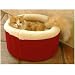 Small 16" Cat Cuddler Pet Bed - Red