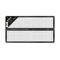 Hinged Cover Terrarium Screen, 48 x 13 Black