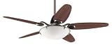 Hunter 54 Sojourn Brushed Nickel Leather Ceiling Fan