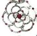 Improving Lifestyles Open Flower Ring Adjusstable with Crystals Purple