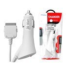 Val Ipod Premium (White) Rapid Car Charger Cigerette Lighter Adapter W/ Smart IC Chip Inside - Compatible With Apple iPod 5Th Generation Video & Nano 1st Gen (NOT for iPhone 3G) - Retail Package