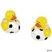Two Dozen (24pc) Soccer Rubber Duck Party Favors