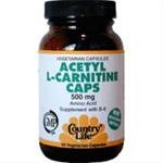 Acetyl L-Carnitine Caps (500mg) 60 caps