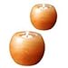 Himalayan Salt Lamps Crystal Salt Tea Lights - Apple Shaped Medium (Height: 3" / Weight: 1 - 2 lbs)