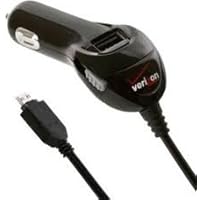 OEM Verizon Car Charger w/ USB Port for Casio G'zOne Rock C731, Brigade C741, ROCKDUALVPC