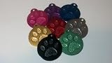 Large Solid Color Paw Tag by SuperTags