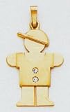 Boy Diamond Childs Charm - XK259AA