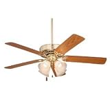 Emerson Fans CF711PB Builder Plus Fan - Polished Brass Builder Ceiling Fan 50" Blade Span