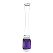 14K White Gold Amethyst Pendant