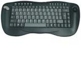 DSI 2.4GHz Wireless Keyboard with Optical trackball, Black, FK-760