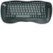 DSI 2.4GHz Wireless Keyboard with Optical trackball, Black, FK-760