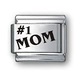 Body Candy Italian Charms Laser #1 MOM