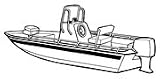 New CARVER COVER SKIFF-23 POLY-GUARD Styled To Fit Coverage Provided For Bow Mounted Trolling Motor