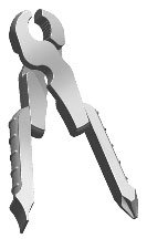 Swiss Tech SSSDC Micro Pro L 9 in 1 Keyring Tool with Clock