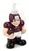 West Virginia Mountaineers 7.25 Plastic Bath Soap Dispenser - NCAA College Athletics