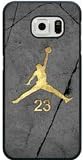 Galaxy S6 Case, Customized Black Hard Plastic Galaxy S6 Case, NBA Superstar Air Jordan Galaxy S6 Case,Michael Jordan logo Jersey Galaxy S6 Case(Not Fit Galaxy S6 Edge)