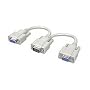 Cable, VGA Y, HD15 Male To HD15 Female
