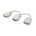Cable, VGA Y, HD15 Male To HD15 Female