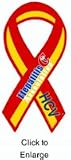 Hepatitis C Association HCV 8" Ribbon Car Magnet
