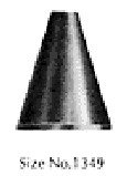 CRATEX ABRASIVE CONE TAPERED 1-1/4X1 MEDIUM