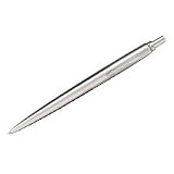 Jotter Retractable Ballpoint, Brushed Stainless Steel, Medium Point