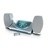 Micro CD player stereo system with AM/FM tuner