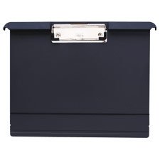 OIC(R) Klip And File&trade; Landscape Clipboard, 12 1 2in. x 9 3 4in., Gray by Clipboards