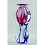 Glass Vase Pink & Blue Beautiful & Elegant 100% Handblown Art E59