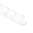 Fellowes Plastic Comb Bindings, 0.375 Inch, 55-Sheet Capacity, White, 100 per Pack (52371)