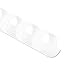Fellowes Plastic Comb Bindings, 0.375 Inch, 55-Sheet Capacity, White, 100 per Pack (52371)
