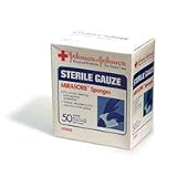 Johnson & Johnson Sterile Gauze, Mirasorb Sponges, 50-Count Boxes (Pack of 3)
