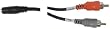 Hosa 10' Stereo 3.5mm Mini Female to Two RCA Males Breakout Y-Cable
