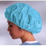 Boundary Bouffant Caps, Blue, 24, Case of 500