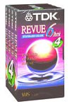 TDK 4-Pack 120-Minute VHS Tapes (T120RVAXS4)