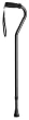 Medline Offset Handle Cane, Black