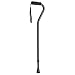 Medline Offset Handle Cane, Black