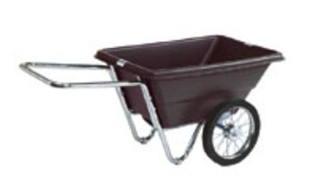 Garden Cart 5.5 cu. ft. 16 Flat-Proof Spoke Tires (Green Tub)
