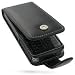 Electronics : Luxury Black Premium Leather Flip Case for Sony Ericsson C902 902i