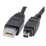 2m IEEE1394 Firewire cable (6 pin plug to 4 pin plug)